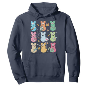 Easter Nurse Bunny Hoodie Funny Nursing Easter Spring Nurse Gift TS10 Navy Print Your Wear