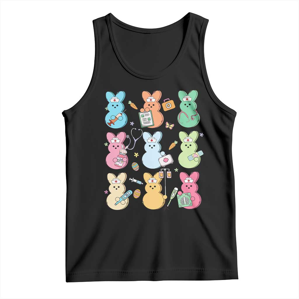 Easter Nurse Bunny Tank Top Funny Nursing Easter Spring Nurse Gift TS10 Black Print Your Wear