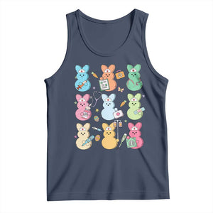 Easter Nurse Bunny Tank Top Funny Nursing Easter Spring Nurse Gift TS10 Navy Print Your Wear