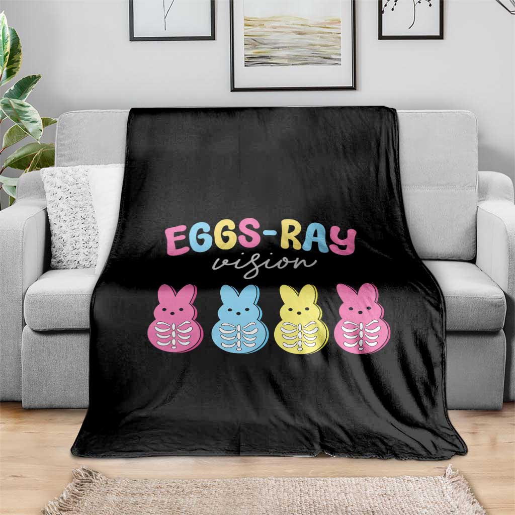 Radiology Easter Throw Blanket Eggs Ray Vision Xray Tech TS10 Print Your Wear