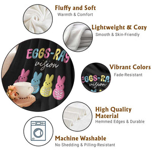 Radiology Easter Throw Blanket Eggs Ray Vision Xray Tech TS10 Print Your Wear