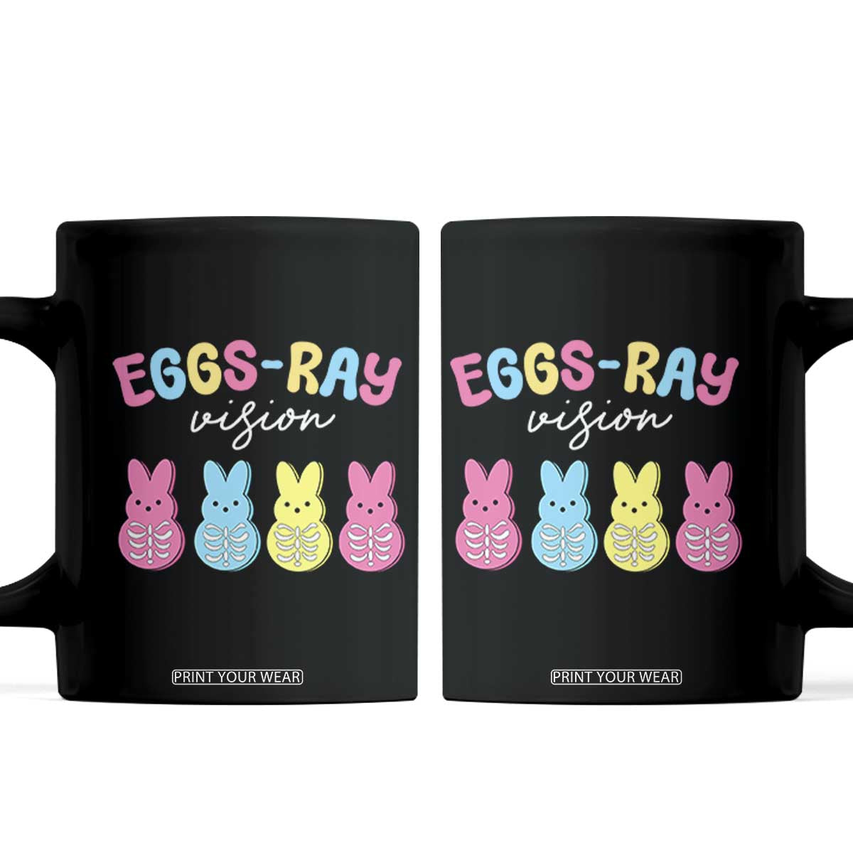 Radiology Easter Coffee Mug Eggs Ray Vision Xray Tech TS10 Black Print Your Wear