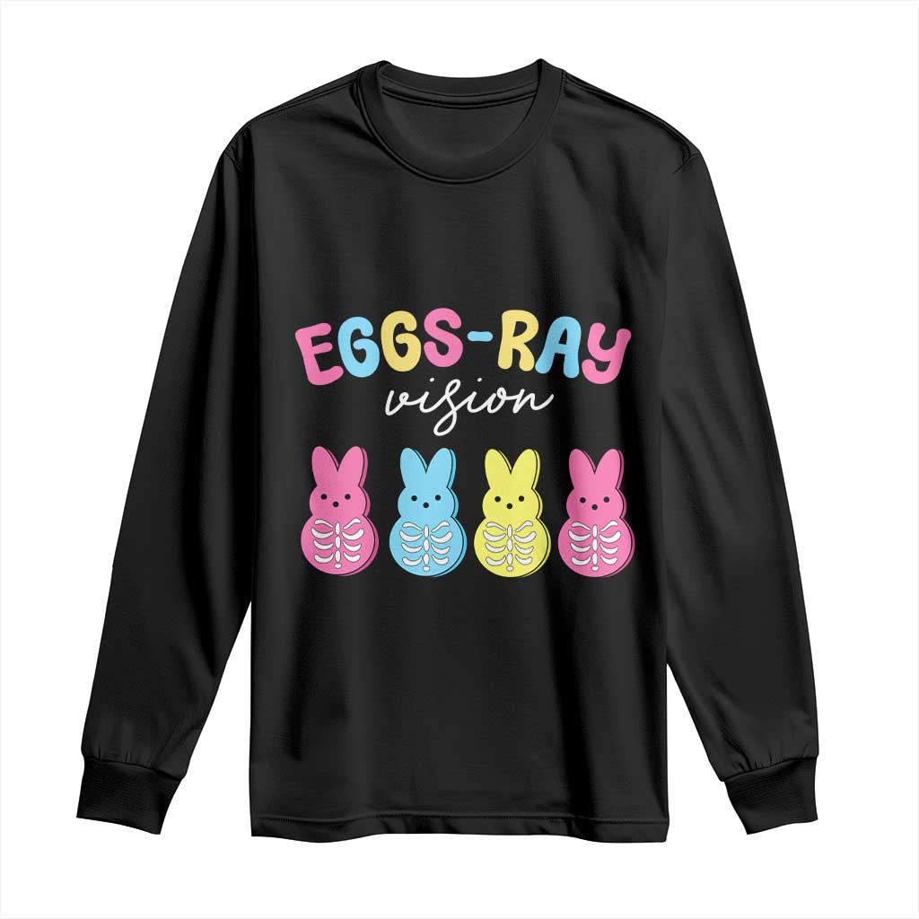 Radiology Easter Long Sleeve Shirt Eggs Ray Vision Xray Tech TS10 Black Print Your Wear