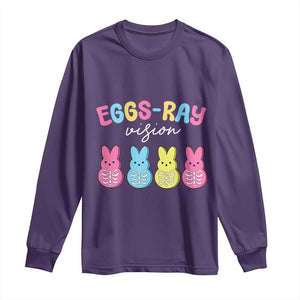 Radiology Easter Long Sleeve Shirt Eggs Ray Vision Xray Tech TS10 Purple Print Your Wear