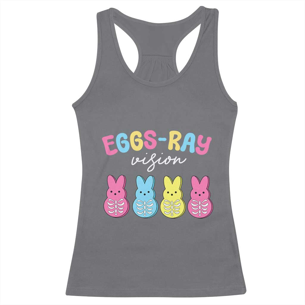 Radiology Easter Racerback Tank Top Eggs Ray Vision Xray Tech TS10 Charcoal Print Your Wear