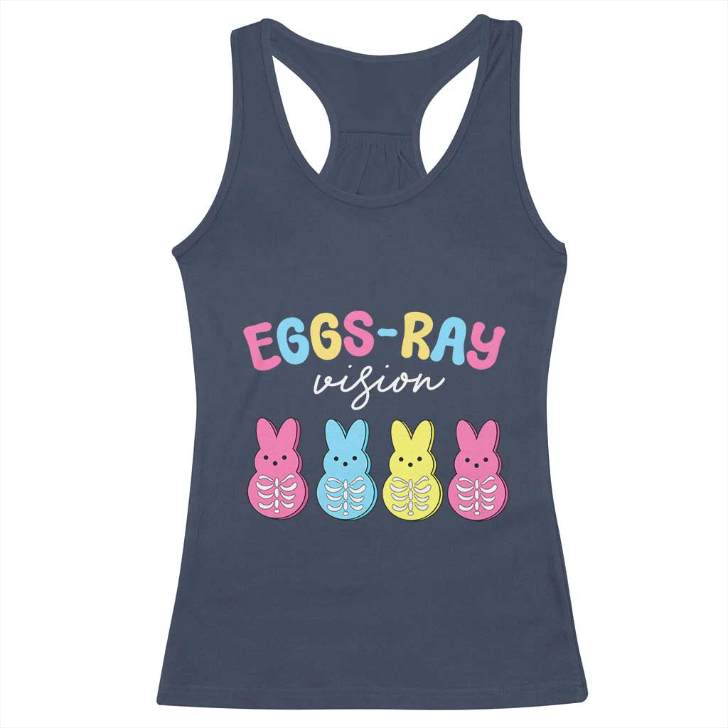 Radiology Easter Racerback Tank Top Eggs Ray Vision Xray Tech TS10 Navy Print Your Wear