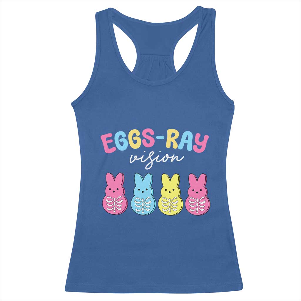 Radiology Easter Racerback Tank Top Eggs Ray Vision Xray Tech TS10 Royal Blue Print Your Wear
