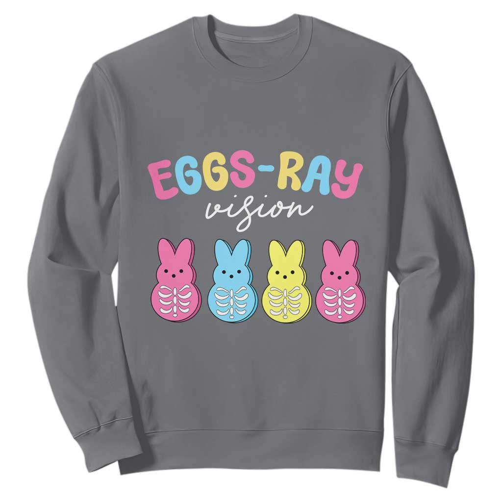 Radiology Easter Sweatshirt Eggs Ray Vision Xray Tech TS10 Charcoal Print Your Wear