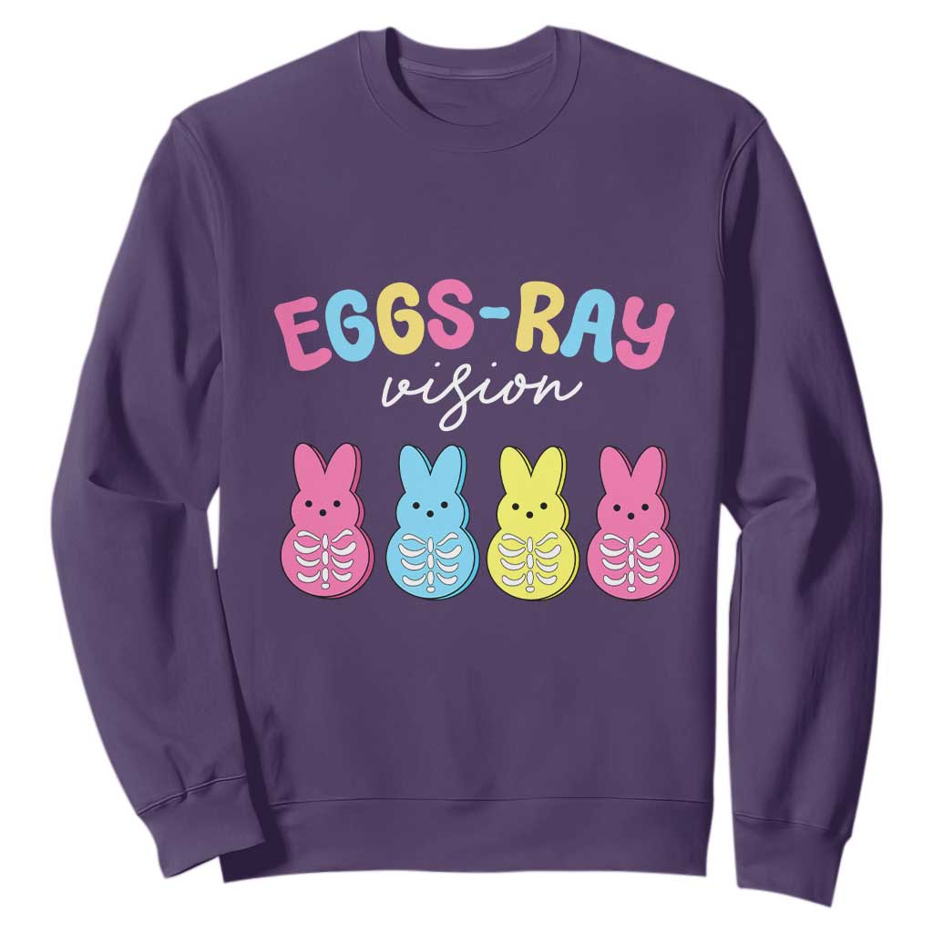 Radiology Easter Sweatshirt Eggs Ray Vision Xray Tech TS10 Purple Print Your Wear
