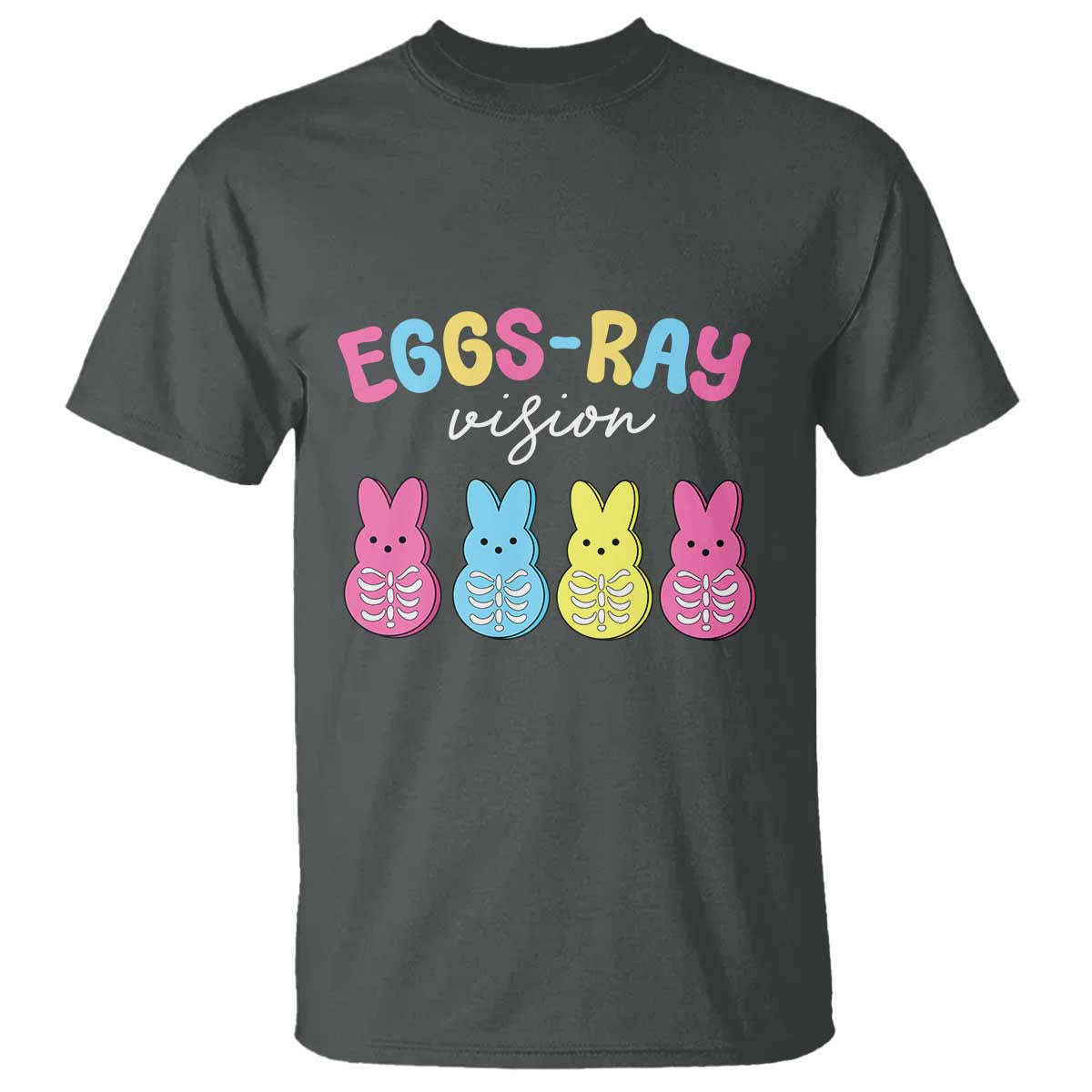 Radiology Easter T Shirt Eggs Ray Vision Xray Tech TS10 Dark Heather Print Your Wear