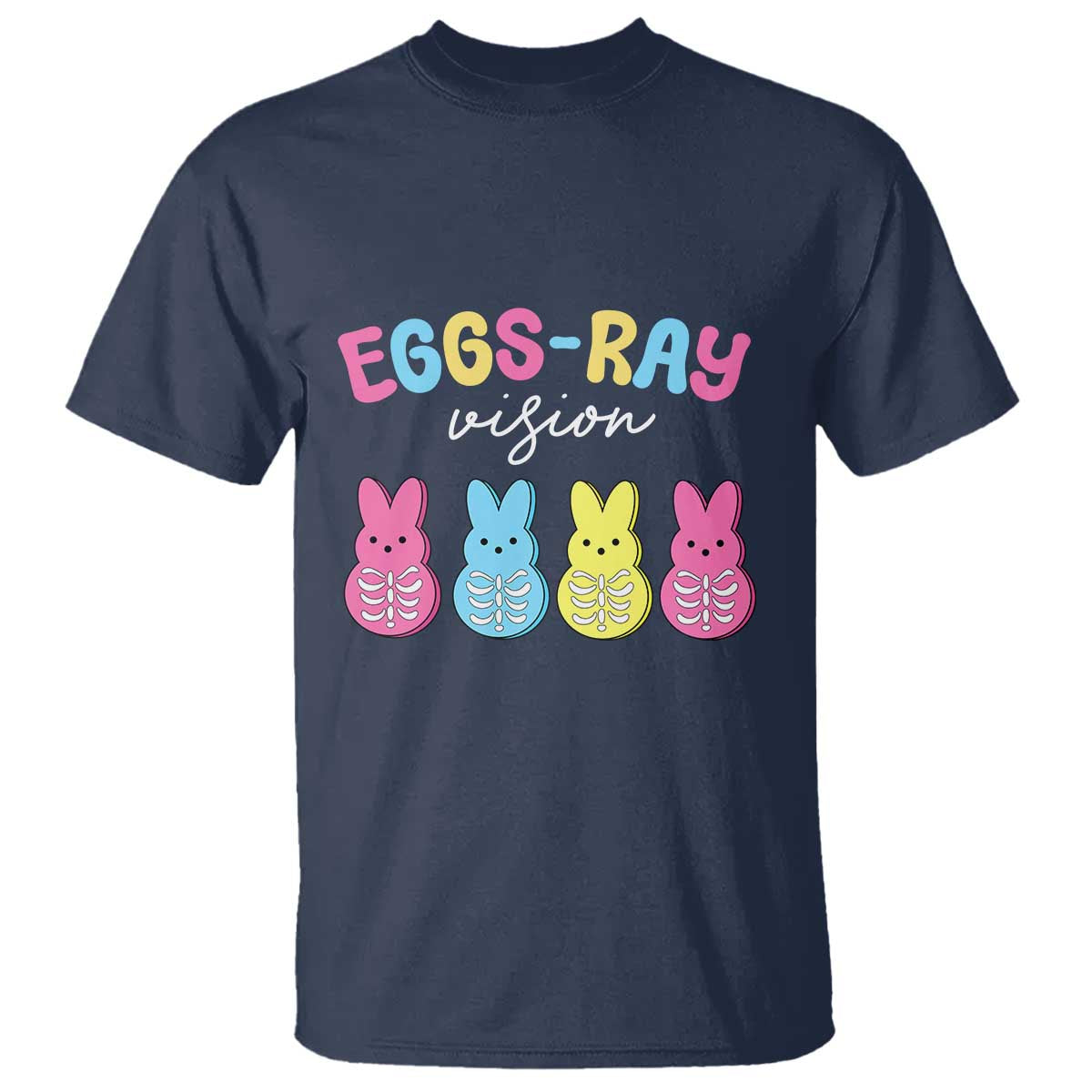 Radiology Easter T Shirt Eggs Ray Vision Xray Tech TS10 Navy Print Your Wear