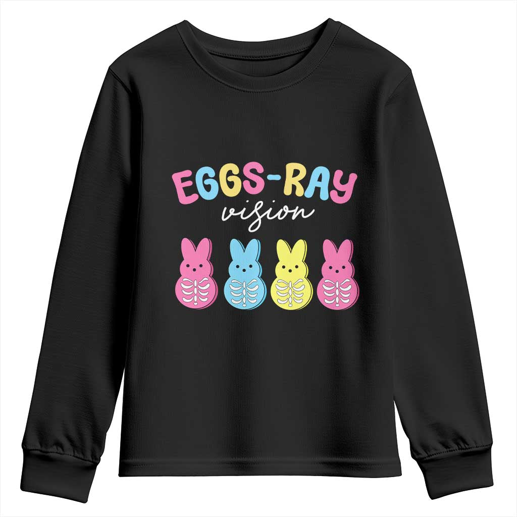 Radiology Easter Youth Sweatshirt Eggs Ray Vision Xray Tech TS10 Black Print Your Wear