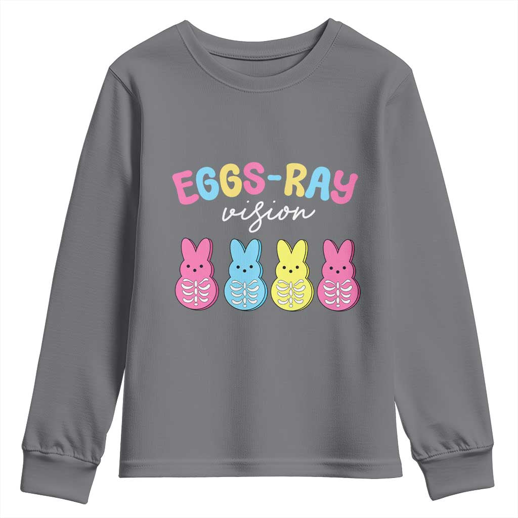 Radiology Easter Youth Sweatshirt Eggs Ray Vision Xray Tech TS10 Charcoal Print Your Wear