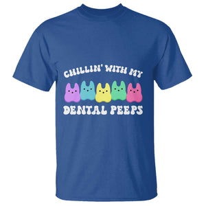 Easter Dental Bunny T Shirt Chilling With My Dental Peeps TS10 Royal Blue Print Your Wear