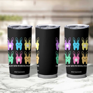 Easter Dentist Tumbler Cup Chilling With My Dental Peeps Bunny TS10 Print Your Wear