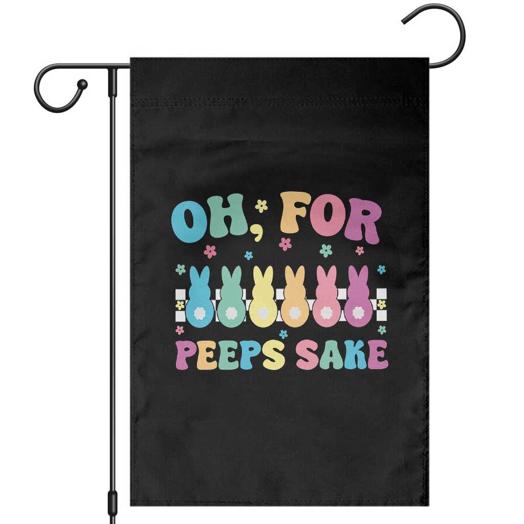 Oh For Peeps Sake Easter Bunny Garden Flag TS10 Black Print Your Wear