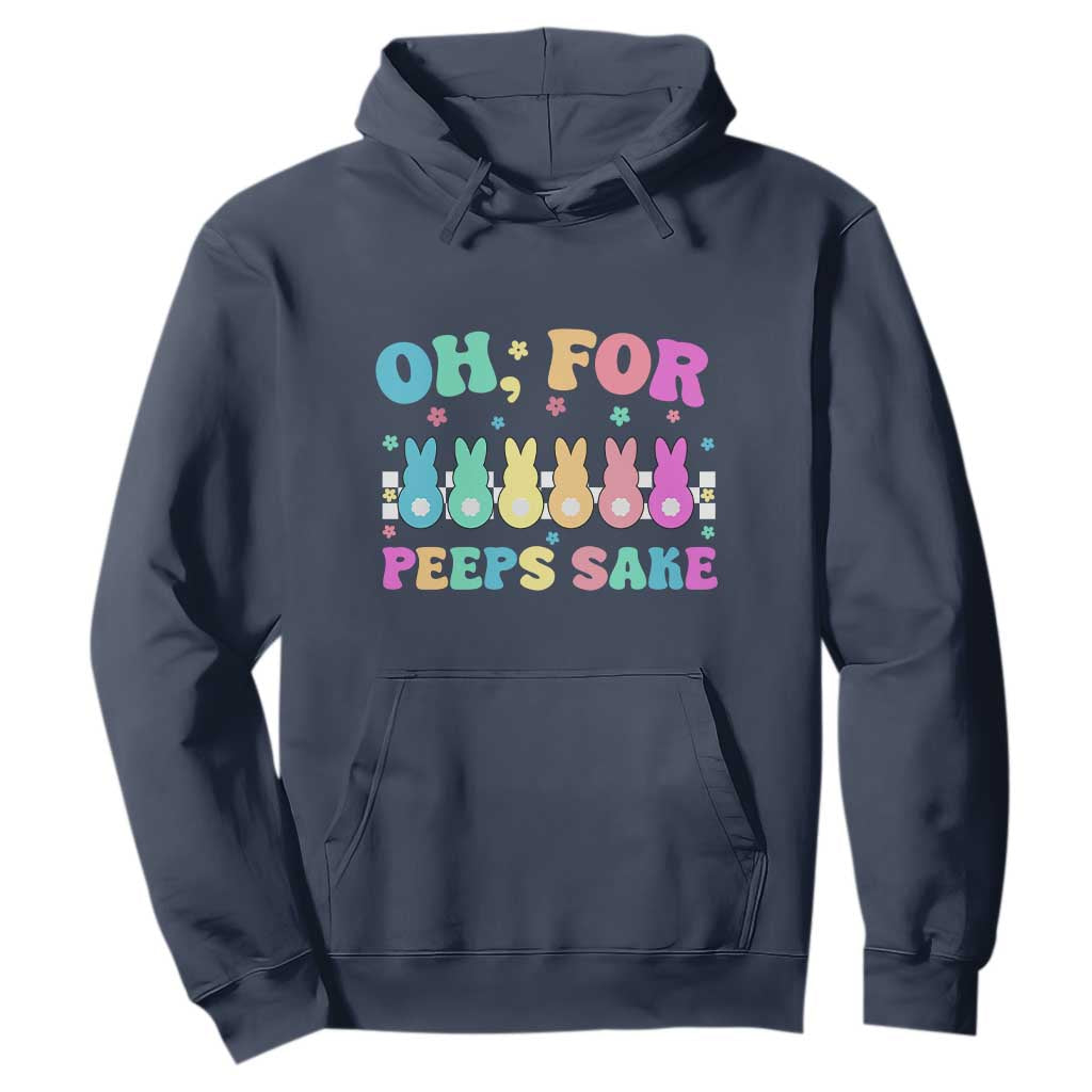 Oh For Peeps Sake Easter Bunny Hoodie TS10 Navy Print Your Wear