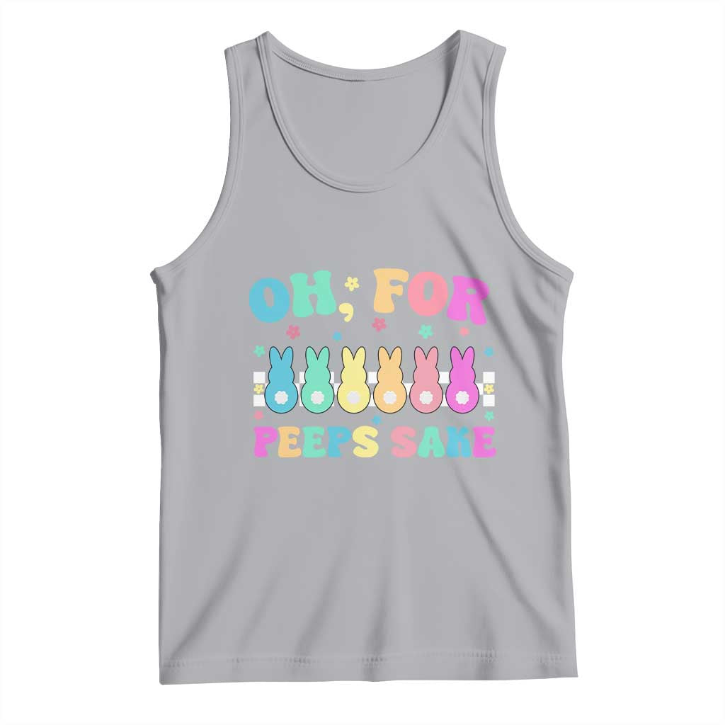 Oh For Peeps Sake Easter Bunny Tank Top TS10 Athletic Heather Print Your Wear
