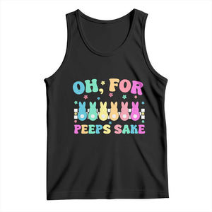 Oh For Peeps Sake Easter Bunny Tank Top TS10 Black Print Your Wear