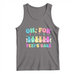 Oh For Peeps Sake Easter Bunny Tank Top TS10 Deep Heather Print Your Wear
