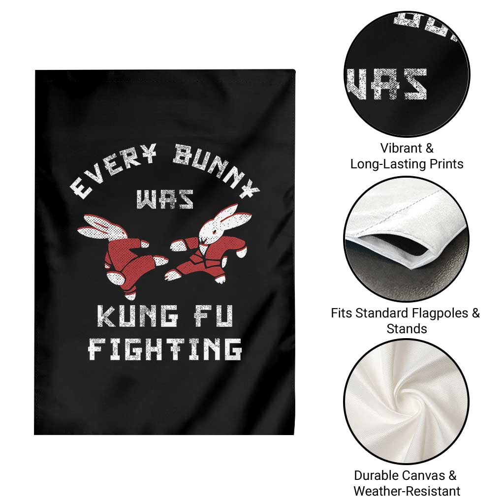 Every Bunny Was Kung Fu Fighting Garden Flag Funny Cool Easter Graphic TS10 Print Your Wear
