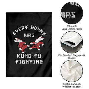 Every Bunny Was Kung Fu Fighting Garden Flag Funny Cool Easter Graphic TS10 Print Your Wear
