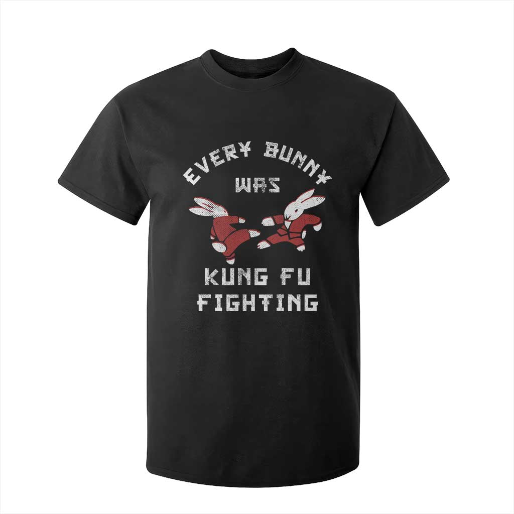 Every Bunny Was Kung Fu Fighting T Shirt For Kid Funny Cool Easter Graphic TS10 Black Print Your Wear