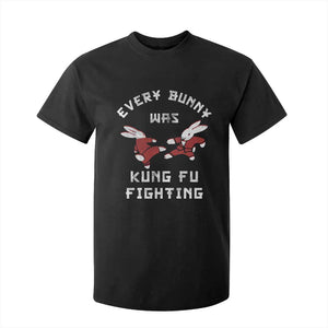 Every Bunny Was Kung Fu Fighting T Shirt For Kid Funny Cool Easter Graphic TS10 Black Print Your Wear