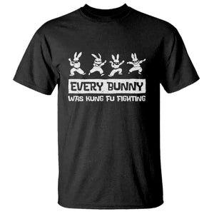 Bunny Kung Fu Fighting T Shirt Funny Easter Vintage Graphic TS10 Black Print Your Wear