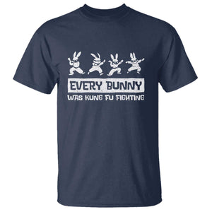 Bunny Kung Fu Fighting T Shirt Funny Easter Vintage Graphic TS10 Navy Print Your Wear