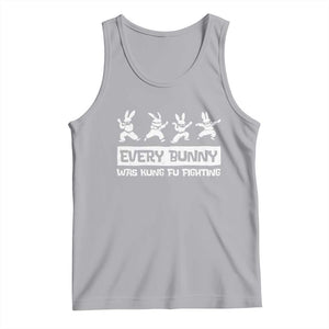 Bunny Kung Fu Fighting Tank Top Funny Easter Vintage Graphic TS10 Athletic Heather Print Your Wear