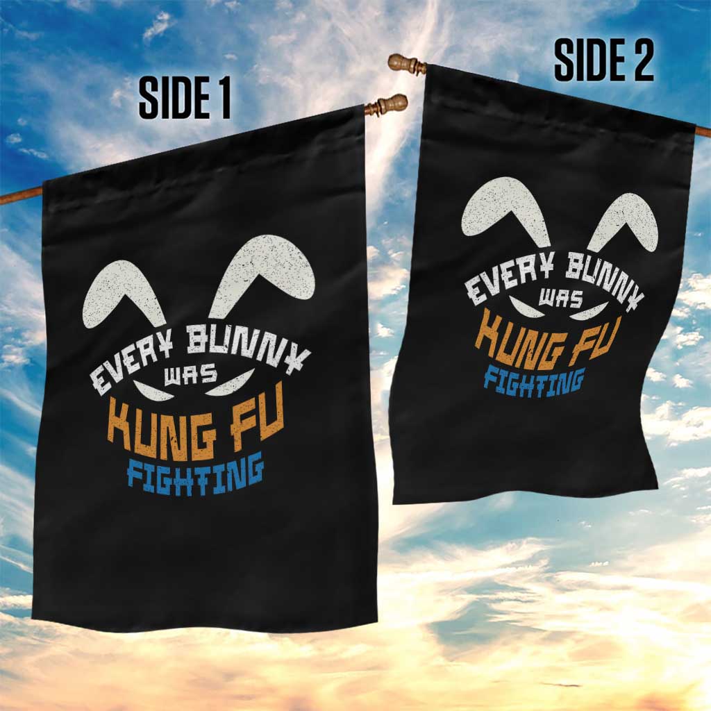 Every Bunny Was Kung Fu Fighting Garden Flag Funny Easter Vintage Rabbit Face TS10 Print Your Wear