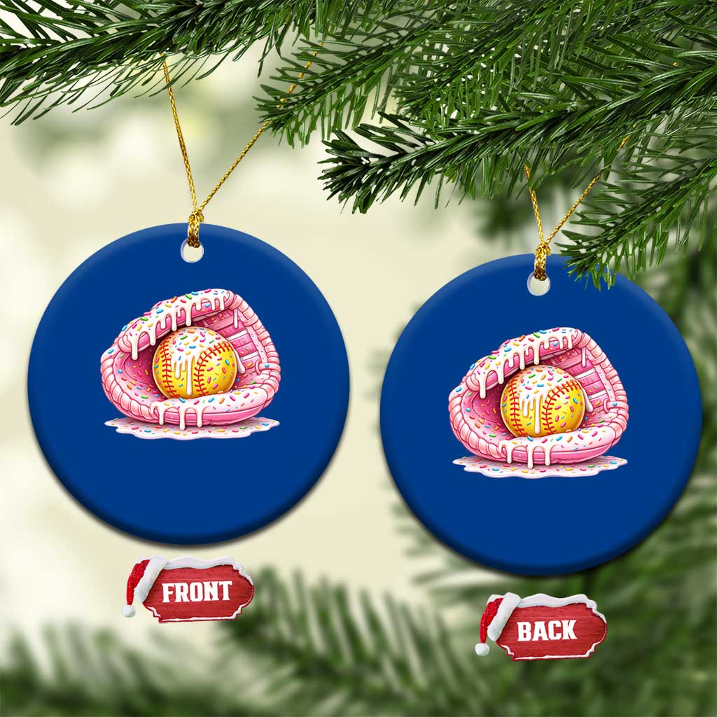 Softball Drip Ceramic Ornament Ice Cream Sprinkles Softball Glove Girls Kid TS10 1pc Blue Print Your Wear