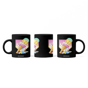 Softball Drip Coffee Mug Cute Softball Girls Ice Cream Drip Game Day TS10 Print Your Wear