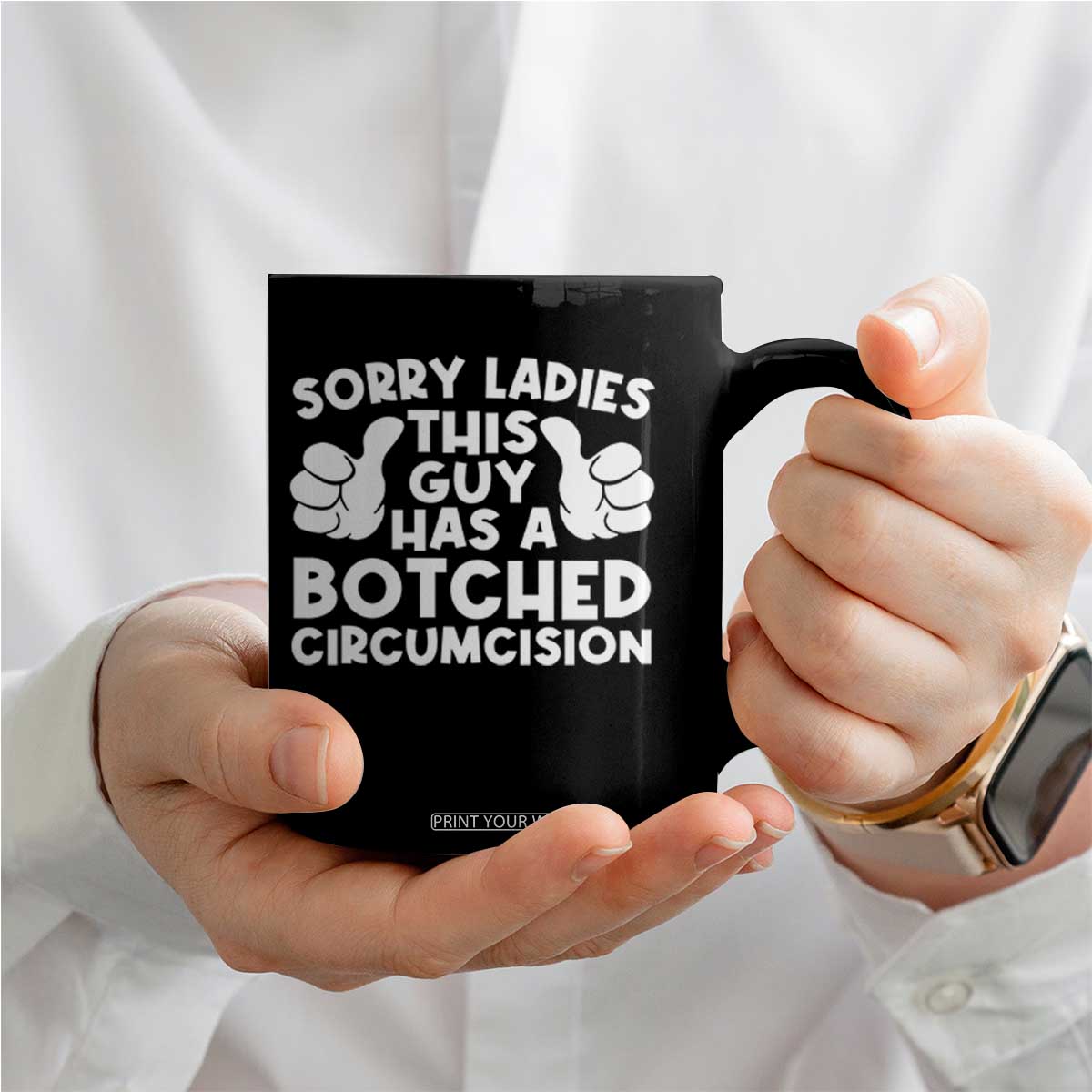 Inappropriate Adult Coffee Mug This Guy Botched Funny Cringe Offensive Humor Men TS10 Print Your Wear
