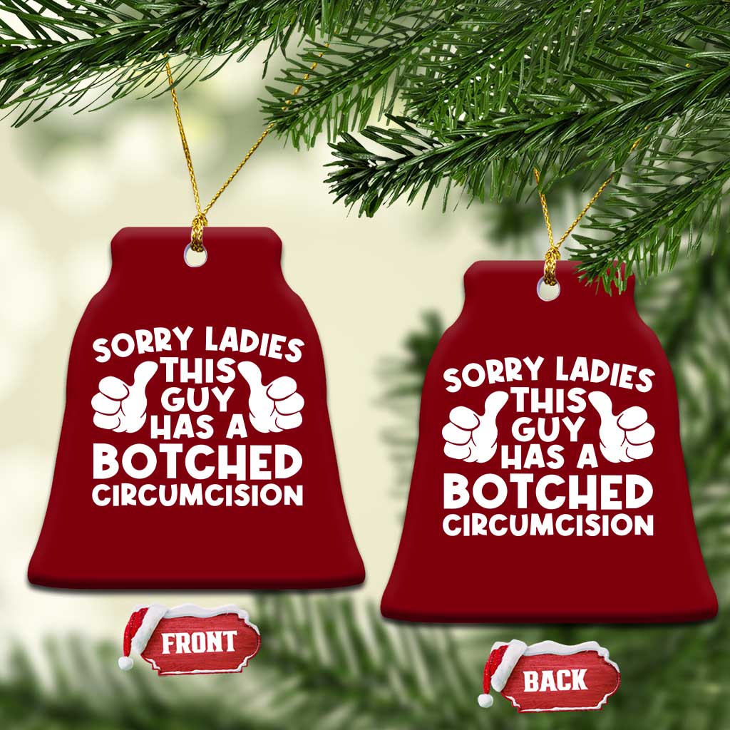 Inappropriate Adult Ceramic Ornament This Guy Botched Funny Cringe Offensive Humor Men TS10 Print Your Wear