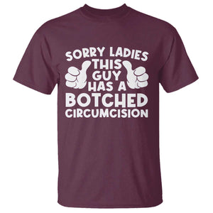 Inappropriate Adult T Shirt This Guy Botched Funny Cringe Offensive Humor Men TS10 Maroon Print Your Wear