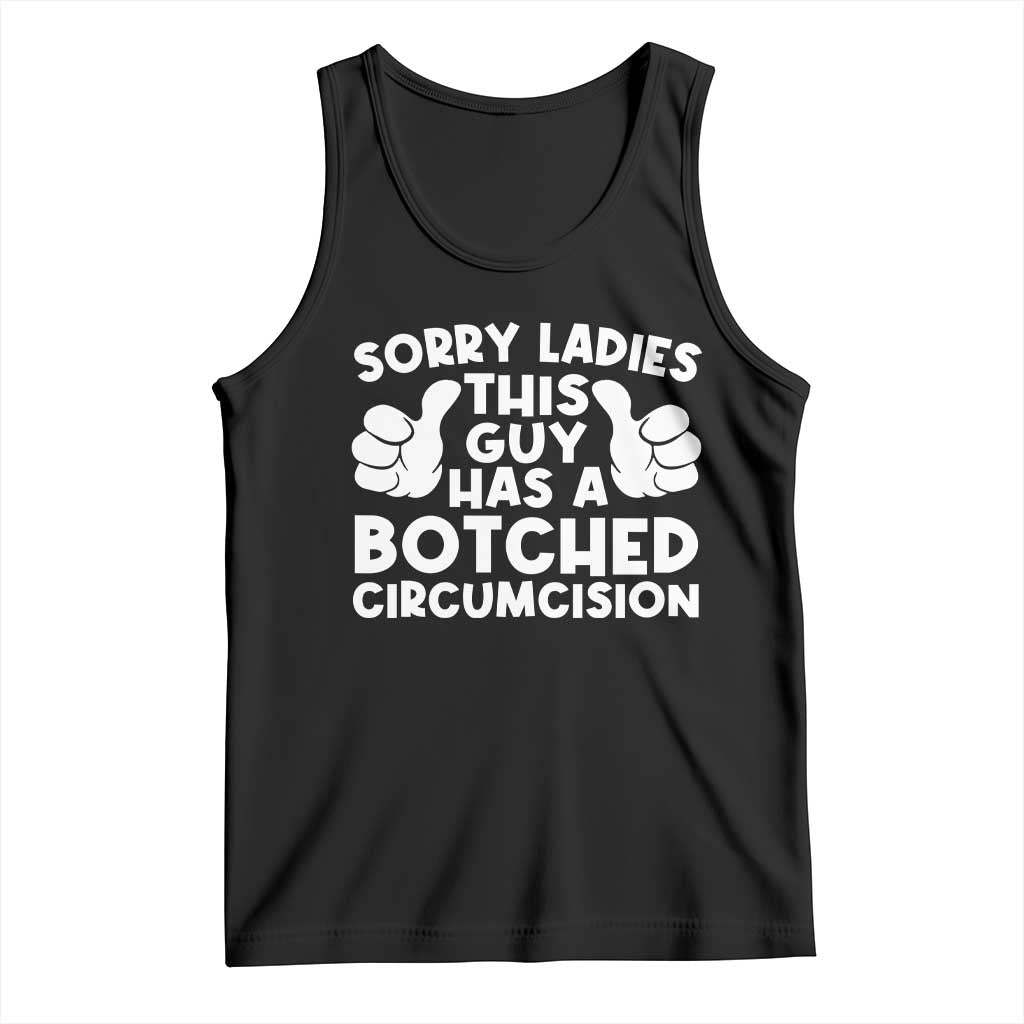 Inappropriate Adult Tank Top This Guy Botched Funny Cringe Offensive Humor Men TS10 Black Print Your Wear
