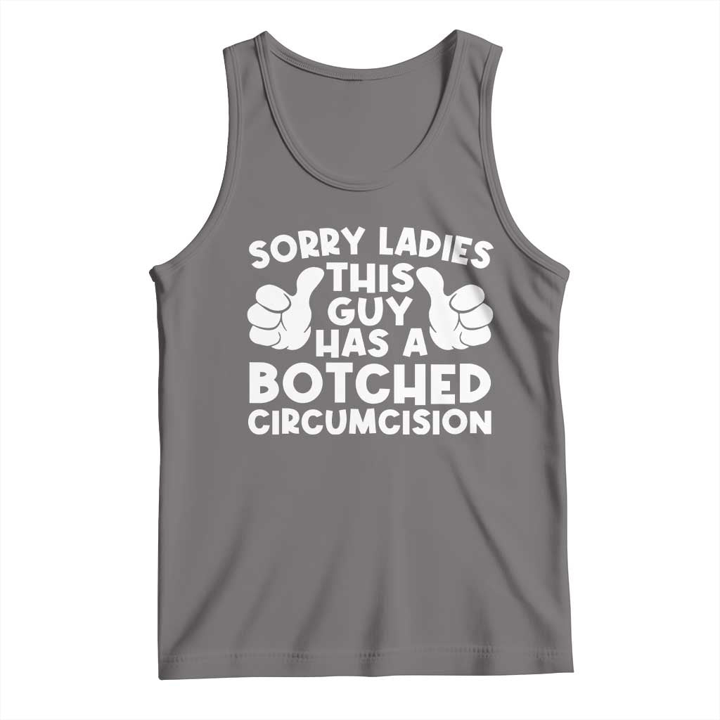 Inappropriate Adult Tank Top This Guy Botched Funny Cringe Offensive Humor Men TS10 Deep Heather Print Your Wear