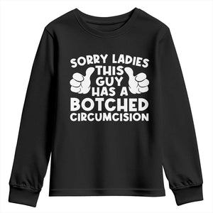 Inappropriate Adult Youth Sweatshirt This Guy Botched Funny Cringe Offensive Humor Men TS10 Black Print Your Wear