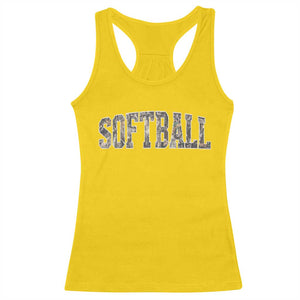 Camo Softball Racerback Tank Top Vintage Camouflage Softball Varsity Game Day TS10 Daisy Print Your Wear