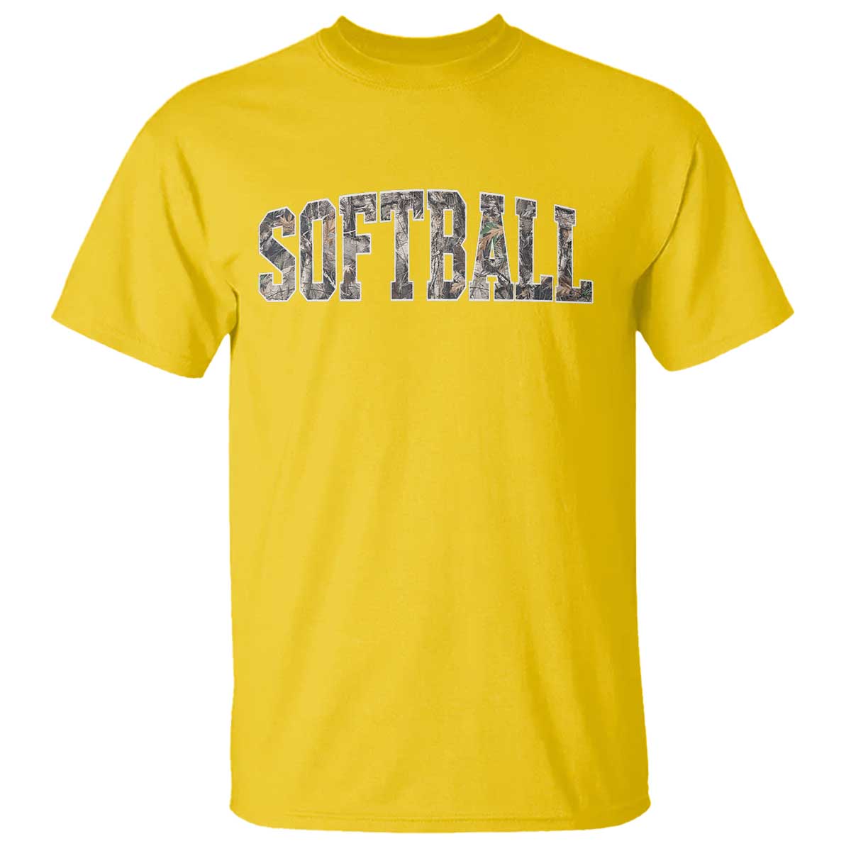 Camo Softball T Shirt Vintage Camouflage Softball Varsity Game Day TS10 Daisy Print Your Wear