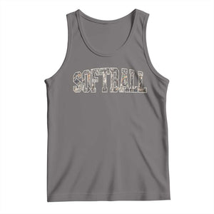 Camo Softball Tank Top Vintage Camouflage Softball Varsity Game Day TS10 Deep Heather Print Your Wear