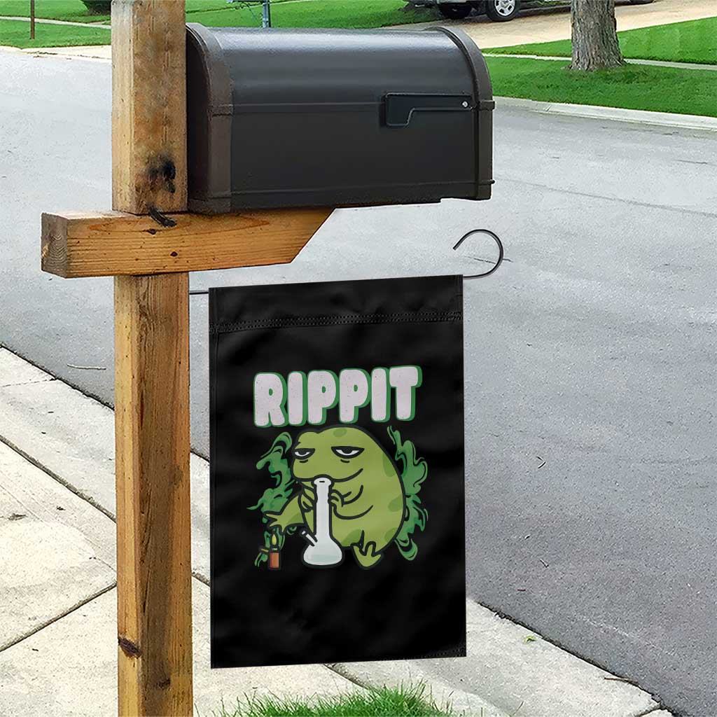 Rippit Frog Meme Garden Flag Funny Stoner Bong Rip TS10 Print Your Wear