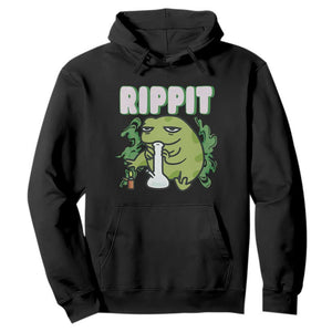 Rippit Frog Meme Hoodie Funny Stoner Bong Rip TS10 Black Print Your Wear
