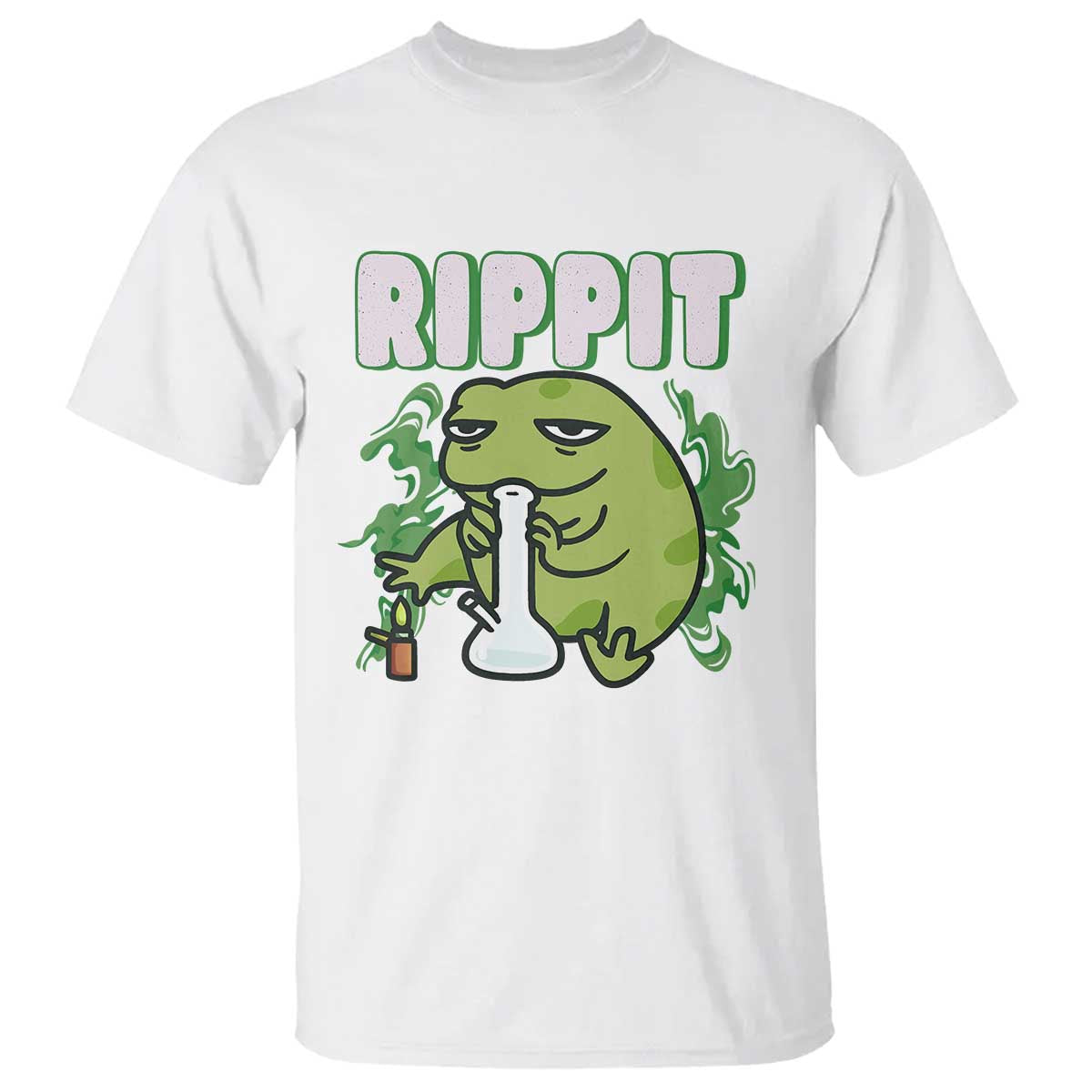Rippit Frog Meme T Shirt Funny Stoner Bong Rip TS10 White Print Your Wear