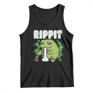 Rippit Frog Meme Tank Top Funny Stoner Bong Rip TS10 Black Print Your Wear