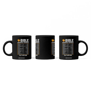 Bible Emergency Numbers Coffee Mug Funny Christian Bible Jesus Religious TS10 Print Your Wear