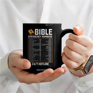 Bible Emergency Numbers Coffee Mug Funny Christian Bible Jesus Religious TS10 Print Your Wear