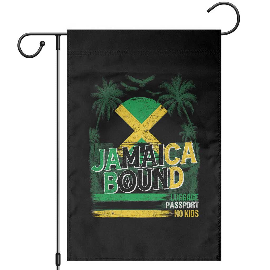Jamaican Travel Garden Flag Straight Trippin Jamaica Vacation Retro TS10 Black Print Your Wear